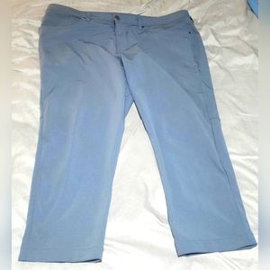Lululemon Mens 38 x 25 Commission ABC Chino Slim Fit Pants Iron Blue